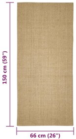 vidaXL Χαλί Σιζάλ για Ονυχοδρόμιο 66 x 150 εκ.