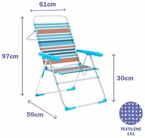 πτυσσόμενη καρέκλα Marbueno Πολύχρωμο 61 x 97 x 56 cm