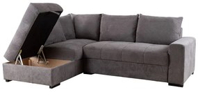 BILL ΚΑΝΑΠΕΣ ΚΡΕΒΑΤΙ ΓΩΝΙΑ ΑΡΙΣΤΕΡΗ STONE 241x173x94 - 70-0414