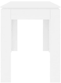 vidaXL Τραπεζαρία Λευκή 120 x 60 x 76 εκ. από Μοριοσανίδα