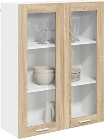 vidaXL Κρεμαστό ντουλάπι με αποθήκευση Δρύς Sonoma 80 x 31 x 100 εκ.