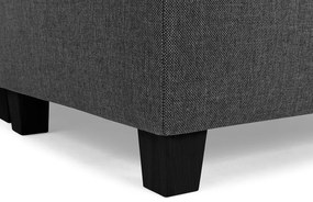 Γωνιακός Καναπές Scandinavian Choice C185, Μαύρο, Ανθρακί, 347x199x79cm, Πόδια: Πλαστική ύλη | Epipla1.gr
