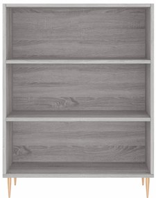 vidaXL Βιβλιοθήκη Γκρι Sonoma 69,5 x 32,5 x 90 εκ. από Επεξεργ. Ξύλο