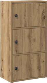 vidaXL Βιβλιοθήκη Αρτισιανή Δρυς 40x24x77 εκ. Επεξ. Ξύλο