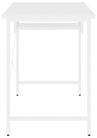 vidaXL Γραφείο Υπολογιστή Λευκό 105 x 55 x 72 εκ. από MDF και Μέταλλο