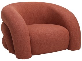 Πολυθρόνα Lexy  ύφασμα σε κεραμιδί απόχρωση 100x89.5x60εκ