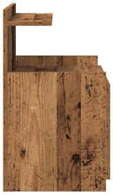 vidaXL Κομοδίνο με 2 Συρτάρια από Παλιό Ξύλο 40x36,5x62 εκ.