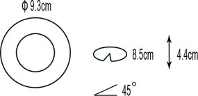 Σποτ Στρόγγυλο Χωνευτό Κινητό INN-R Μαύρο GU10