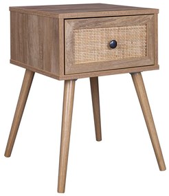 Liberta AMMOS ΚΟΜΟΔΙΝΟ 1ΣΥΡΤΑΡΙ ΦΥΣΙΚΟ ΜΕ RATTAN 40x35xH61cm 40x35xH61cm 09-1452