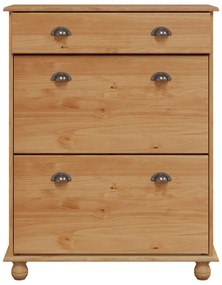 vidaXL Ντουλάπα Παπουτσιών "ASKIM" 85x35x108 εκ Μασίφ Ξύλο Πεύκου