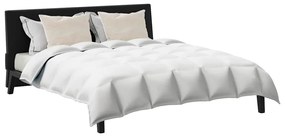 vidaXL Σετ Παπλωμάτων με μαξιλάρι 3 pcs Λευκό Φτέρος