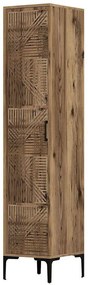 Ντουλάπα Μονόφυλλη Kumsal 845HCT5402 40x47,5x201,4cm Walnut Single Door