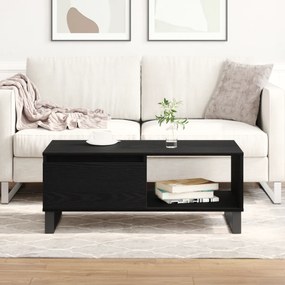 vidaXL Τραπέζι Καφέ Μαύρο Δρυς 90x50x36,5 εκ Επεξεργασμένο ξύλο