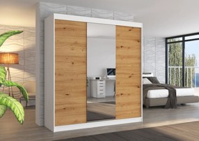 Ντουλάπα Vithente 200 συρόμενη-Leuko-Artisan