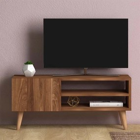 Έπιπλο τηλεόρασης Porto Megapap χρώμα καρυδί 90x32x42εκ.