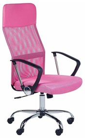 Καρέκλα γραφείου Berwyn 267, Τριανταφυλλί, 114x50x49cm, 11 kg, Με μπράτσα, Με ρόδες, Μηχανισμός καρέκλας: Κλίση | Epipla1.gr