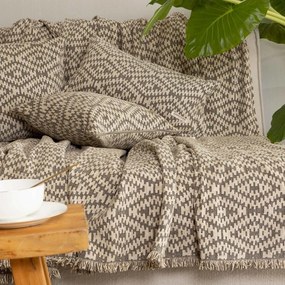 Ριχτάρι Akritas Beige-Sand Aslanis Home Τριθέσιο 180x300cm Cotton,Polycotton