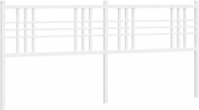 vidaXL Ανταλλακτικό κεφαλάρι Λευκό 180 εκ. Μεταλλικό