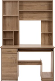 ΓΡΑΦΕΙΟ ΜΕ ΒΙΒΛΙΟΘΗΚΗ-ΡΑΦΙΕΡΑ STATUS HM2032.02 SONOMA 120X55X182