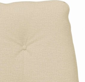 vidaXL Πολυθρόνα Κρεμ 69 x 74 x 93 εκ. Ύφασμα και Κόντρα Πλακέ