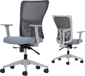 Office Chair Set (2 Pieces) Lumbar 108 - Grey Grey