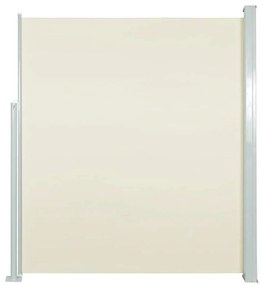 vidaXL Σκίαστρο Πλαϊνό Συρόμενο Βεράντας Κρεμ 120 x 500 εκ.