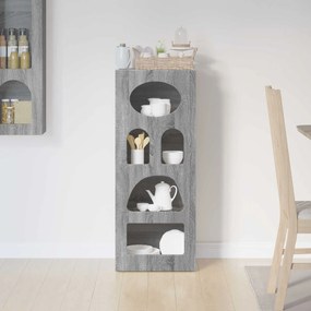 vidaXL Πλαϊνό γραφείο Γκρίζο Σονομα 40 x 35 x 100,5 εκ