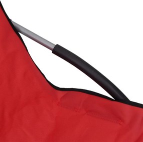 vidaXL Πτυσσόμενες Καρέκλες 2 τεμ. Κόκκινο Ύφασμα