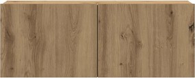vidaXL 4 τεμαχίων σετ επίτοιχου ντουλαπιού τηλεόρασης Artisan Oak