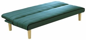 Καναπές κρεβάτι Mesa 190, Αριθμός θέσεων: 3, Πράσινο, Καφέ, 69x167x76cm, Πόδια: Ξύλο | Epipla1.gr