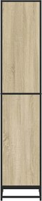 vidaXL Βιβλιοθήκη Χρώμα Sonoma Δρυς 40x35x170,5 εκ. Μοριοσανίδα