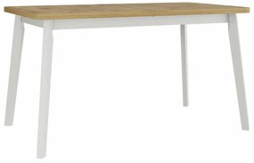 Τραπέζι Victorville 130, Artisan βελανιδιά, Άσπρο, 75x80x140cm, 30 kg, Επιμήκυνση, Πλαστικοποιημένη μοριοσανίδα, Ξύλο, Μερικώς συναρμολογημένο