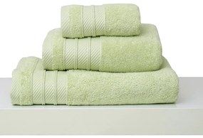 Πετσέτες Σετ 3Τμχ Με Κορδέλα 3/30x50 Des. Soft Green Apple Anna Riska Σετ Πετσέτες 30x50cm 100% Βαμβάκι