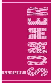 Πετσέτα Θαλάσσης Βελουτέ 202 Pink DimCol Θαλάσσης 87x165cm 100% Cotton