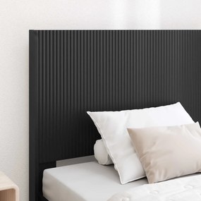vidaXL Καλάθι με αποθήκη και κεφαλάρι Μαύρο 100 x 200 cm