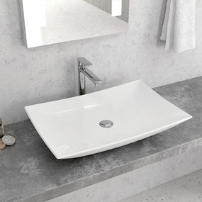 Νιπτήρας Επικαθήμενος LT 1018 60x40x13cm White Karag Πορσελάνη