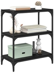 vidaXL Βιβλιοθήκη Μαύρη δρυς 60 x 33 x 71 εκ. Επεξεργασμένο ξύλο