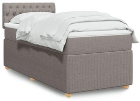 ΚΡΕΒΑΤΙ BOXSPRING ΜΕ ΣΤΡΩΜΑ TAUPE 100 X 200 ΕΚ. ΥΦΑΣΜΑΤΙΝΟ 3289678