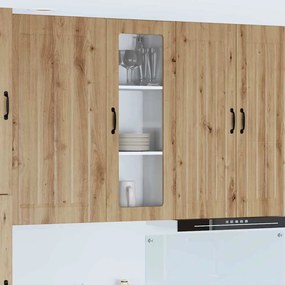 vidaXL Ραφιέρα τοίχου LUCCA Artisan Δρυς 40 x 31 x 100 εκ.