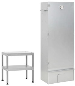 Φούρνος Μπάρμπεκιου με Τραπέζι από Γαλβανισμένο Ατσάλι