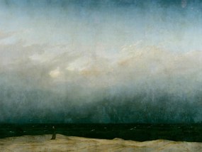 Εκτύπωση έργου τέχνης Monk by the Sea (Vintage Seascape) - Caspar David Friedrich, (40 x 30 cm)