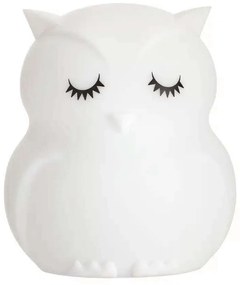 Φωτιστικό Νυκτός Mini Light Owl ANG-213 15x12x12cm White-Black Ango