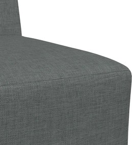 vidaXL Μοντέρνο Καναπέ Χωρίς Μπράτσα Σκούρο Γκρι 55 εκ. Ύφασμα