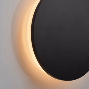 Απλίκα Τοίχου LED Aca Eclipse ZM1724LEDWB Black Matt
