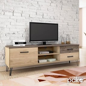 Έπιπλο τηλεόρασης Bruno pakoworld χρώμα viscount - toro 182x40x56,5εκ - MDF - 123-000095