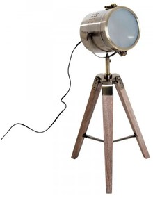 Ξύλινο Vintage Τρίποδο Επιτραπέζιο Φωτιστικό 33L 25 W HOMCOM B31-075 B31-075