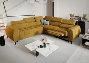 Γωνιακός καναπές Calyra II Relax-Ανθρακί-Δεξιά