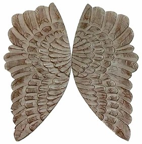 Διακόσμηση τοίχων DKD Home Decor MDF Φτερά (60 x 4 x 90 cm)