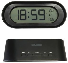 Ρολόι-Ραδιόφωνο ELBE RD700 Μαύρο Θερμόμετρο