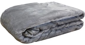 Κουβέρτα Βελουτέ 3 Grey Anna Riska Ημίδιπλο 160x220cm Πολυέστερ